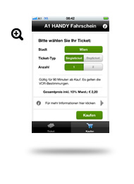 A1 Handy Fahrschein A1 Handy Fahrschein