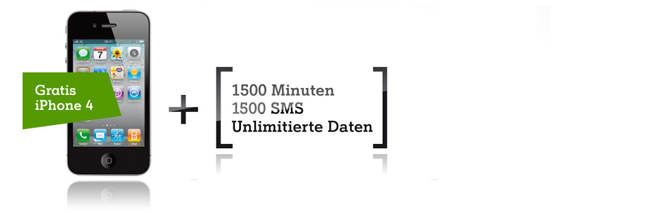 Apple iPhone 4 jetzt gratis.
