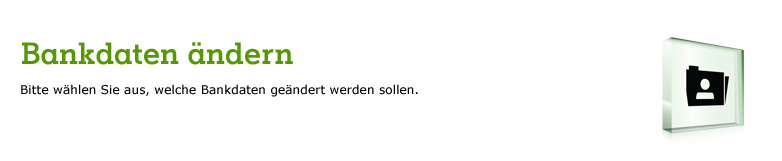 Bankdaten ändern