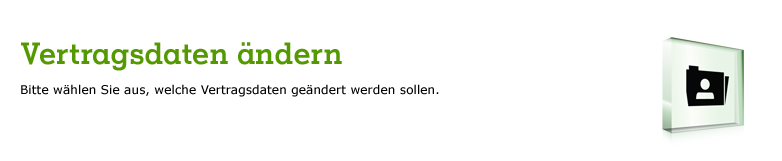 Vertragsdaten ändern